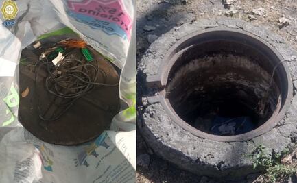 ¡Con las manos en la tapa! Caen dos por robar estructuras metálicas de coladeras en Iztapalapa  