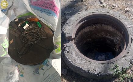 ¡Con las manos en la tapa! Caen dos por robar estructuras metálicas de coladeras en Iztapalapa  