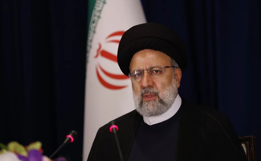 El presidente de Irán, Ebrahim Raisi, ofrece una conferencia de prensa, el 20 de septiembre de 2023 en Nueva York. Foto: AP
