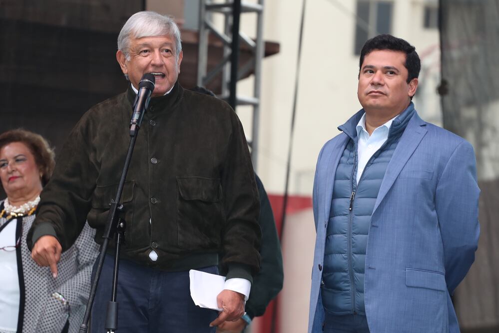 Andrés Manuel López Obrador, presidente electo, durante su visita a Saltillo, Coahuila (BERENICE FREGOSO. EL UNIVERSAL)