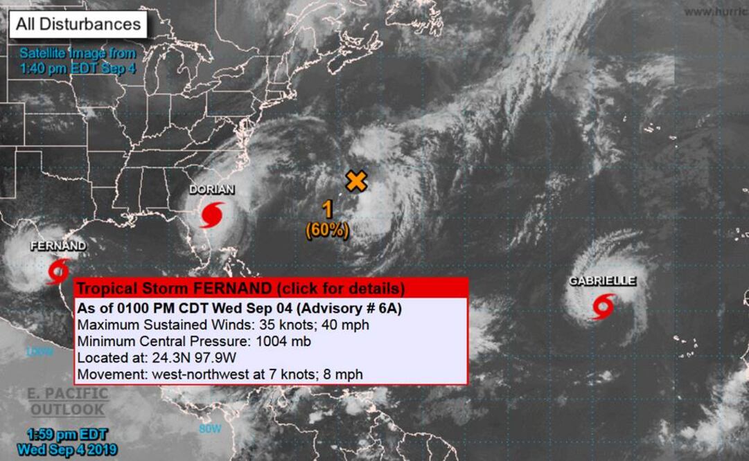 Tormenta tropical "Fernand" toca tierra en Tamaulipas