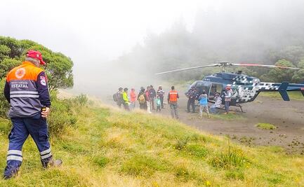 Rescatan sanos y salvos a tres excursionistas en Veracruz