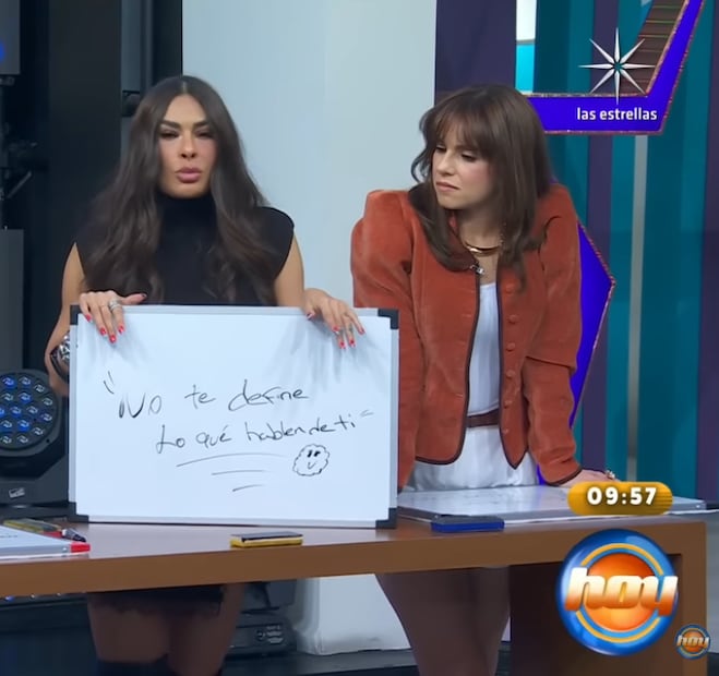 Rostro de Galilea Montijo en el programa "Hoy" da de qué hablar en redes.