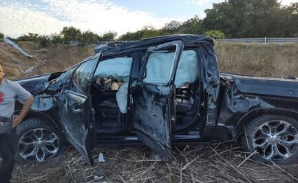 Eduin Caz está bien tras el accidente en su camioneta