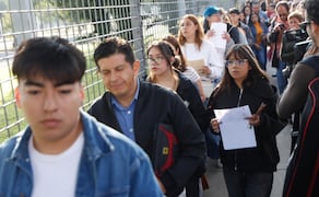 Examen de control presencial de la UNAM en el Palacio de los Deportes, en la CDMX. Foto: Diego Simón / EL UNIVERSAL