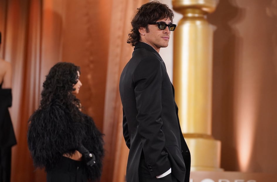 Jacob Elordi en la alfombra roja de los Globos de Oro 2026.
Foto: AP