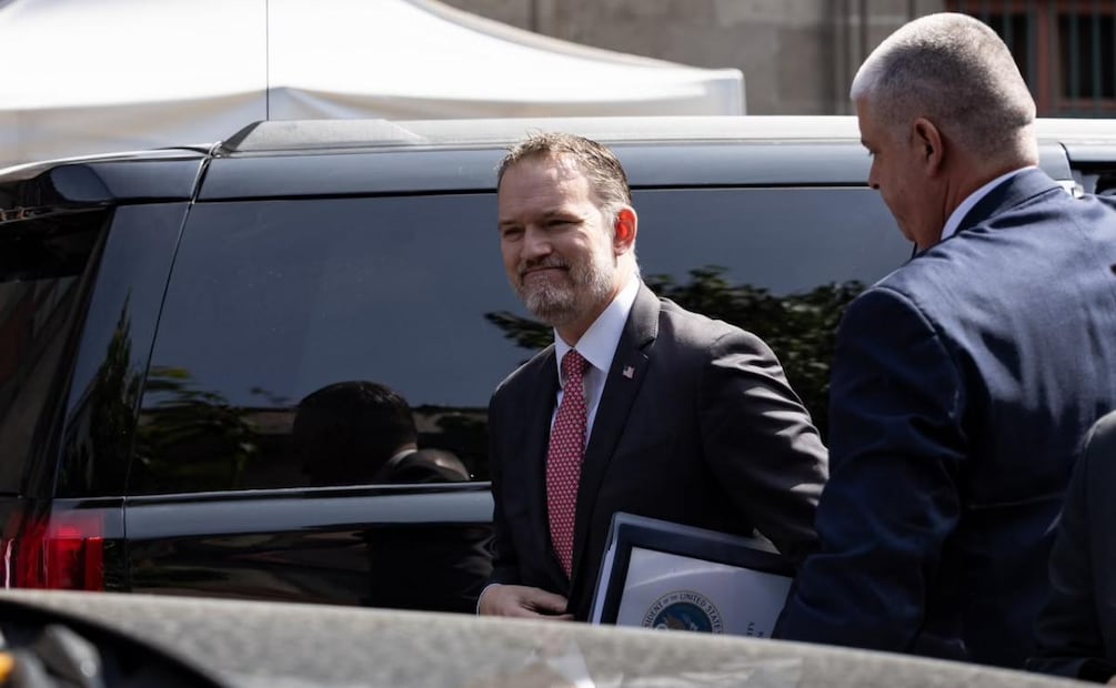 Jamieson Greer, representante Comercial de Estados Unidos, asiste a Palacio Nacional para reunirse con la presidenta Claudia Sheinbaum (23/07/2026). Foto: Hugo Salvador / EL UNIVERSAL