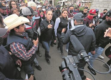 "Aquí entró un grupo criminal": Sheinbaum al recorrer Topilejo a días de la balacera