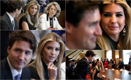 Captan a Ivanka Trump cautivada por Trudeau