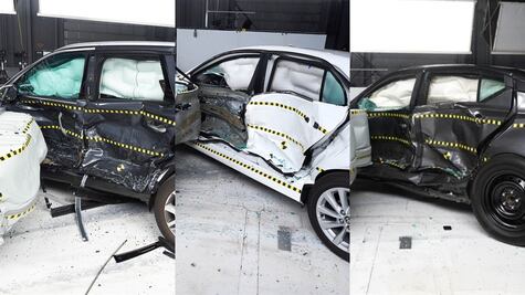 Autos que tienen malos resultados en pruebas de choques