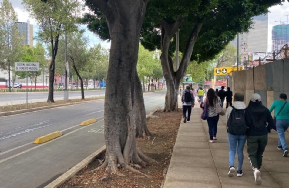 Manifestantes bloquean ambos sentidos de Paseo de la Reforma a la altura de Bucareli 