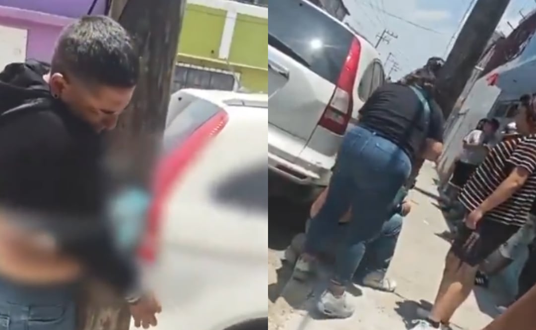 Madre amarra y golpea a su hijo en Nezahualcóyotl; lo acusaban de robar una bocina. Foto: Especial