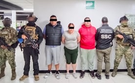 Capturan a tres presuntos integrantes de "Los Tanzanios" en Iztapalapa; aseguran arma de fuego y droga