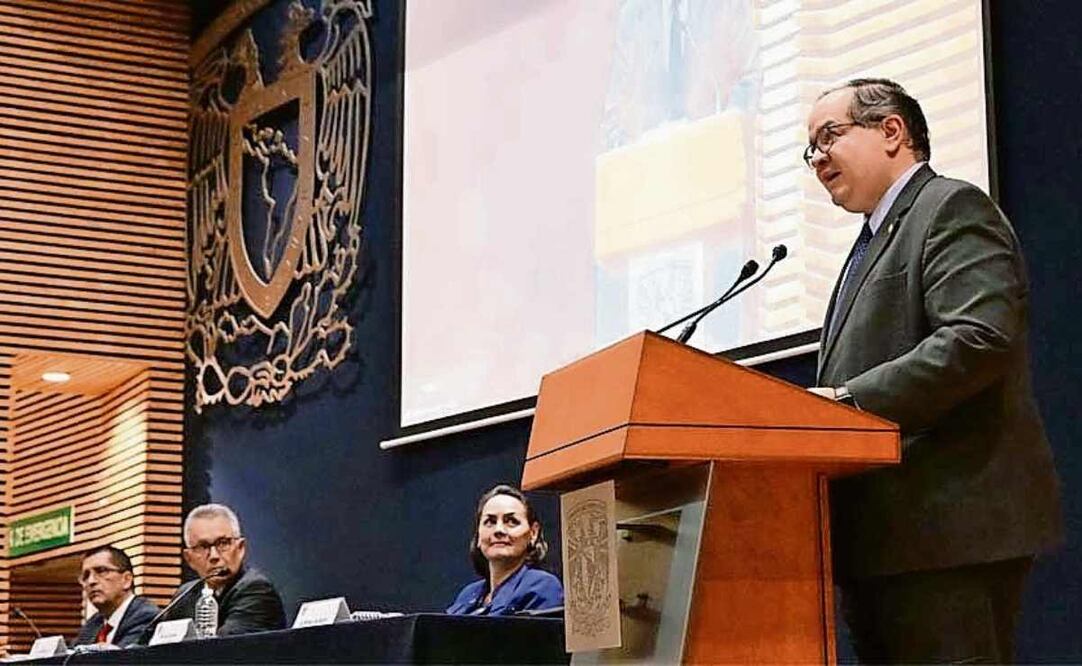 Leonardo Lomelí Vanegas, rector de la UNAM, inauguró el encuentro nacional La investigación social, migración y las fronteras de México. Foto: Especial