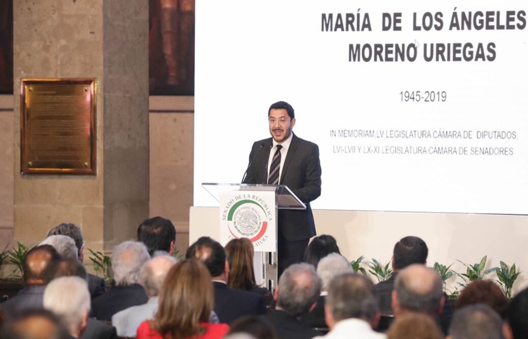 Hoy en el Senado se realizó homenaje póstumo a María de los Ángeles Moreno Uriegas. Foto: Tomada de Twitter.