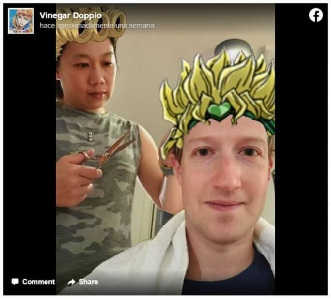 La esposa de Mark Zuckerberg le corta el pelo y provoca memes