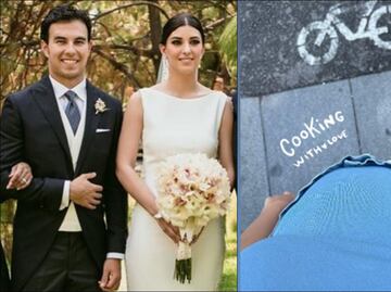 Checo Pérez será papá por cuarta vez; así lo presumió su esposa Carola Martínez