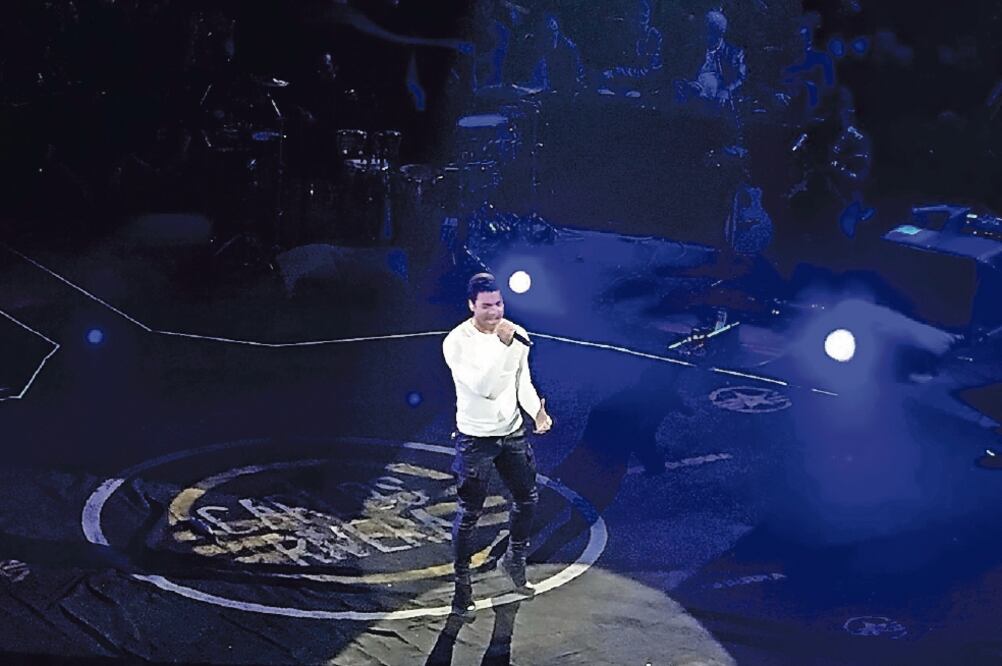 El artista abrió la Feria Estatal de León 2019. Foto: HUMBERTO MONTOYA. EL UNIVERSAL