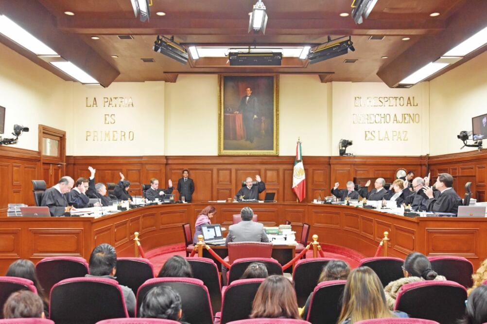 Los ministros de la Corte establecieron ayer continuar los trabajos para discutir los otros puntos controvertidos propuestos por los partidos políticos y la CNDH. Foto: CORTESÍA