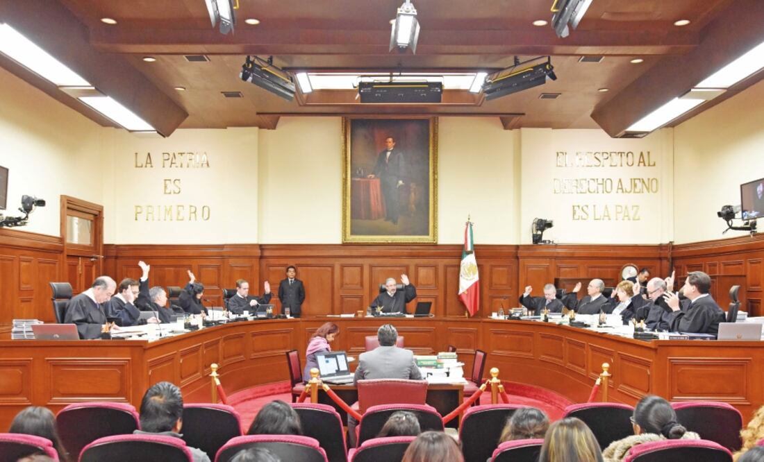 Los ministros de la Corte establecieron ayer continuar los trabajos para discutir los otros puntos controvertidos propuestos por los partidos políticos y la CNDH. Foto: CORTESÍA