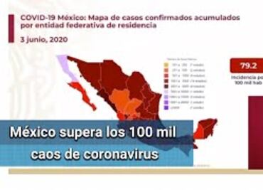 México supera los 100 mil contagios de Covid