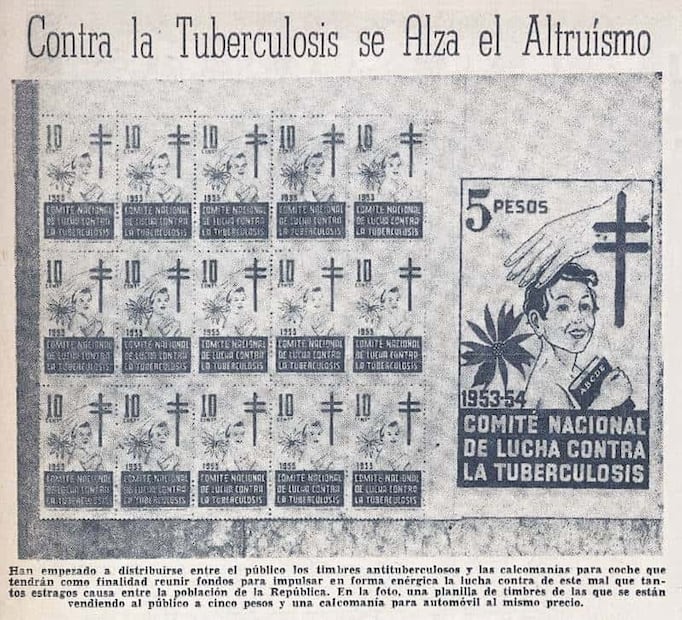 Además de hacer campaña contra la peste blanca, hubo estampillas contra la malaria, cáncer y otras enfermedades. Foto: Hemeroteca EL UNIVERSAL