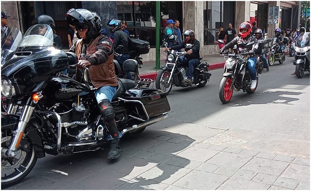 Marcha de cerca de 300 motociclistas en Tuxtla Gutiérrez, Chiapas (24/01/2025). Foto: X (@RealidadChiapas)