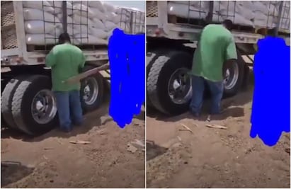 Sujetos castigan a tablazos a trailero ¿Pasó en Sonora? Esto dicen las autoridades VIDEO