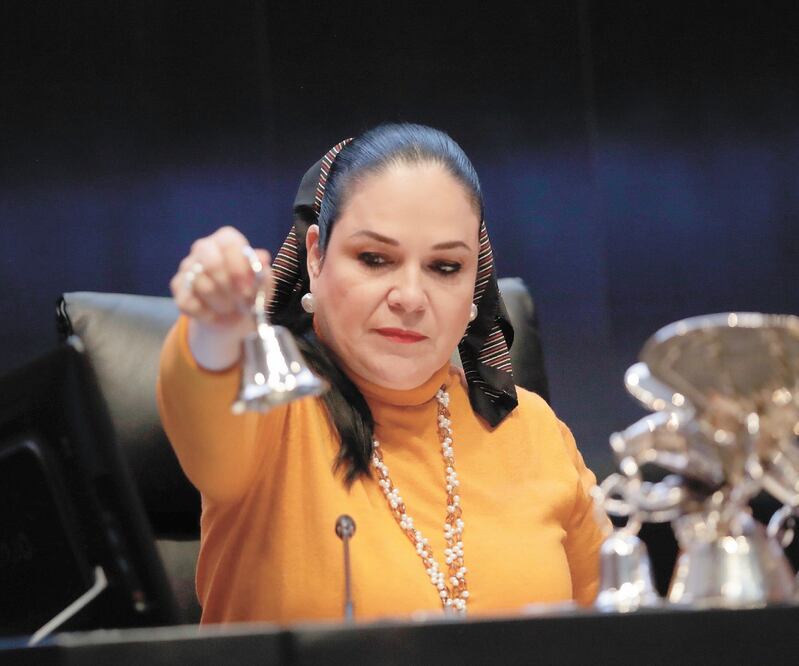 La presidenta del Senado, Mónica Fernández, dijo que desde la Cámara Alta se responde con diálogo a la intención de Trump. Foto: ARCHIVO EL UNIVERSAL