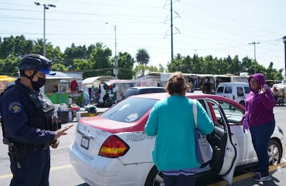 Realizan operativo de seguridad en bases de taxis ubicadas en paraderos de la GAM 
