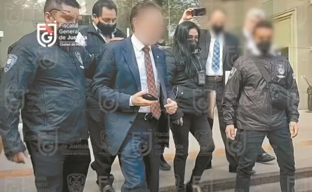 Alejandro del Valle fue detenido en el Club de Industriales en Polanco. Autoridades lo trasladaron al Reclusorio Sur, donde quedó a disposición del juez. Foto: Especial