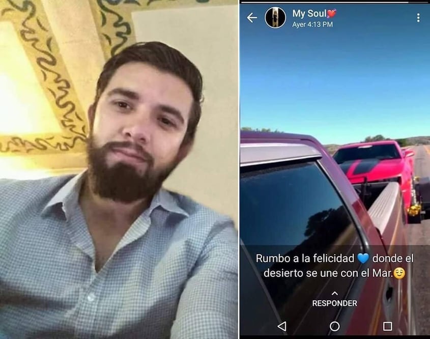 El joven médico y su último mensaje visto por su novia. Foto: Especial