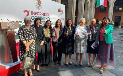 Mujeres del gabinete, juntas en foto por Segundo Informe de AMLO