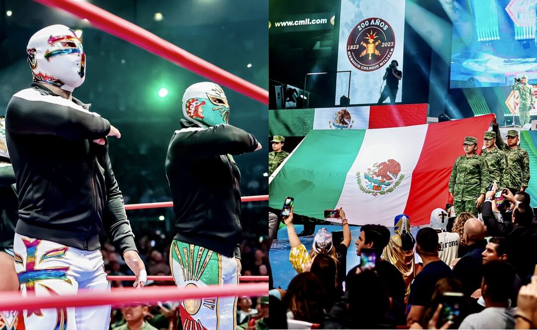 Ejército Mexicano entona Himno Nacional en la Arena México donde ganó Místico el Grand Prix 2023