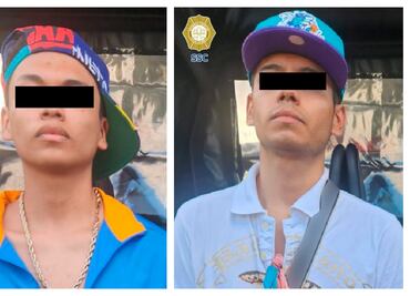 Detienen a dos jóvenes por robo con réplica de arma en Gustavo A. Madero