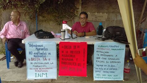 Con ayuno, defensores de migrantes piden destitución de subdelegado de INM en Chiapas
