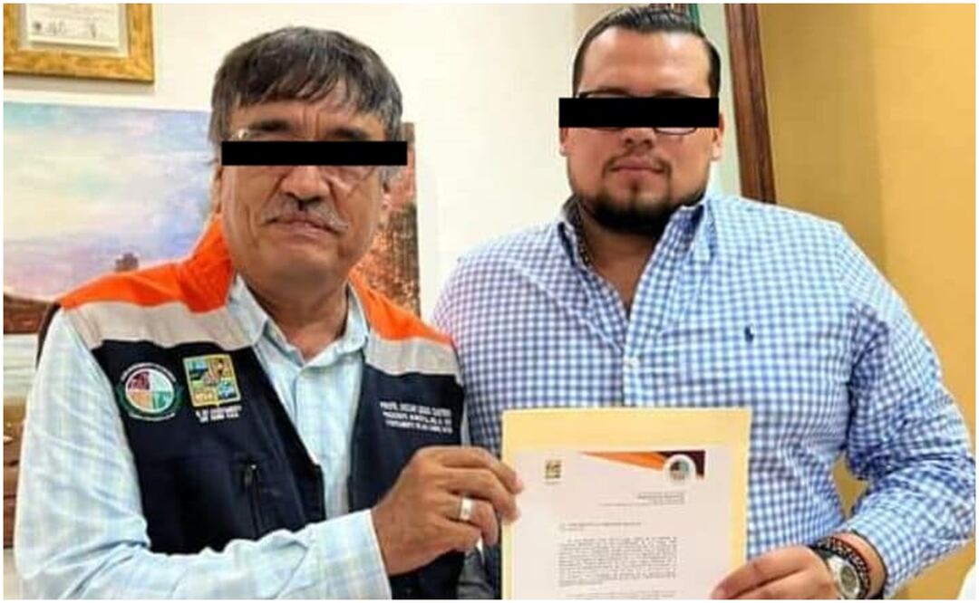 Vinculan a proceso a extesoreo de Los Cabos, José Martín Talamantes (derecha) por abuso de autoridad, mientras que el exalcalde morenista, Oscar Leggs Castro (izquierda) también será investigado por malos manejos financieros (16/01/2025). Foto: Especial