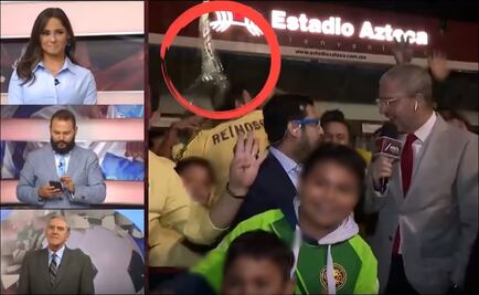 Agreden a comentaristas deportivos en el Estadio Azteca