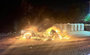 Enfrentamiento deja dos elementos de la Guardia Estatal lesionados en Reynosa, Tamaulipas; incendian patrulla  