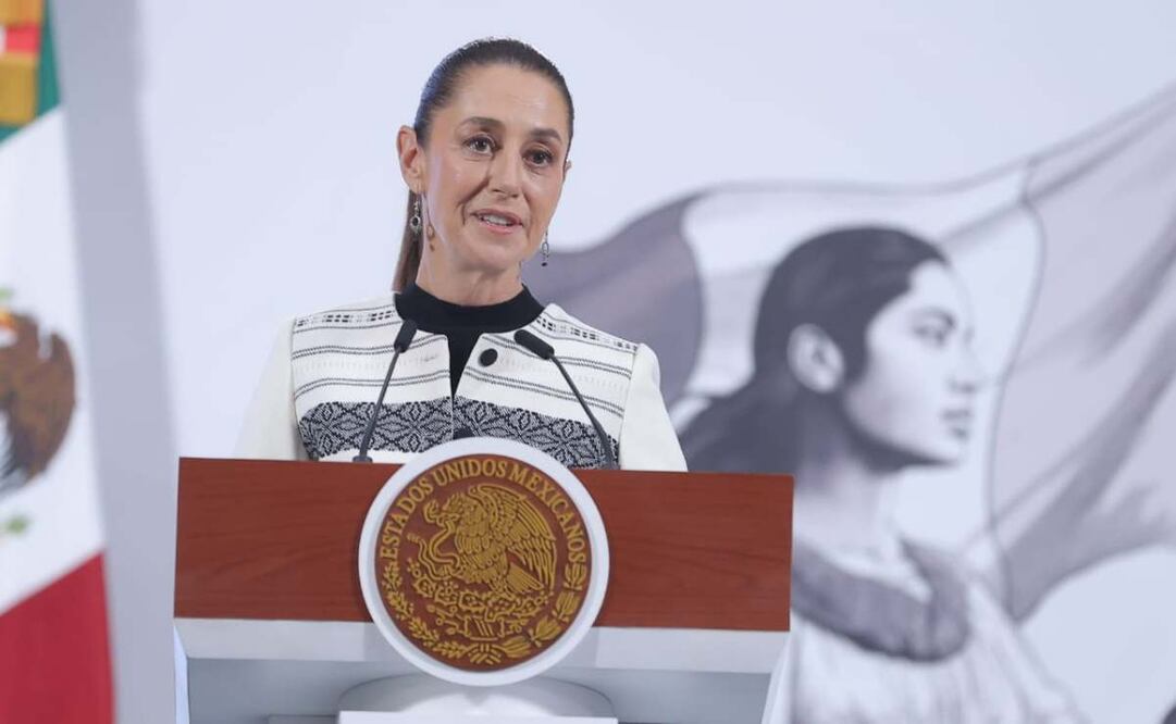 Conferencia mañanera de la presidenta Claudia Sheinbaum en el Palacio Nacional. Foto: Gabriel Pano / EL UNIVERSAL