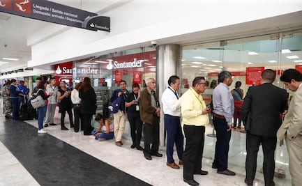 ¿El coronavirus provocó largas filas en los bancos? 