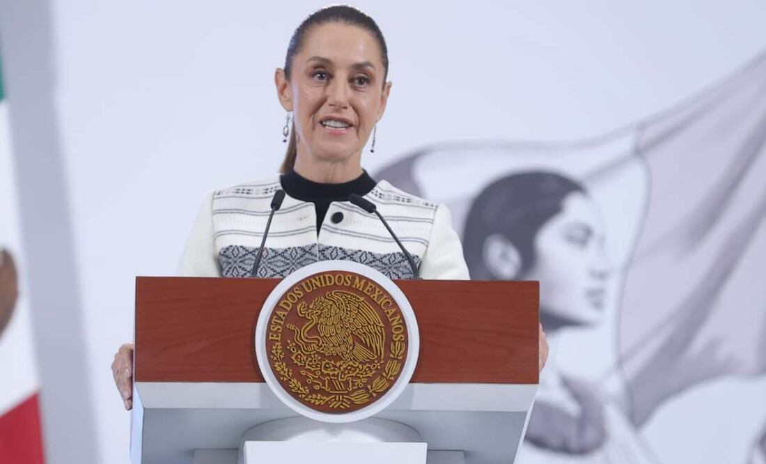 Conferencia mañanera de la presidenta Claudia Sheinbaum en el Palacio Nacional. Foto: Gabriel Pano / EL UNIVERSAL