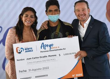 Entregan en BJ seguro de desempleo a 200 personas que perdieron trabajo por Covid