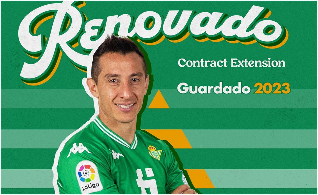 Andrés Guardado extiende su contrato con el Betis / FOTO: Twitter: @RealBetis