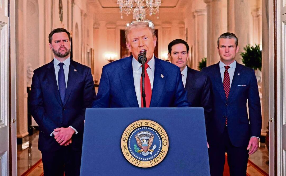 El presidente de Estados Unidos, Donald Trump, habla en la Casa Blanca en Washington el 21 de junio pasado. Foto: Carlos Barria / AFP