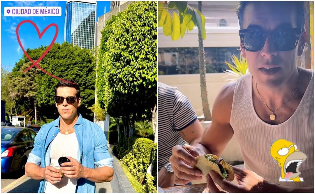 Mario Casas disfruta de la Ciudad de México y de sus tacos; lo comparte en sus redes.