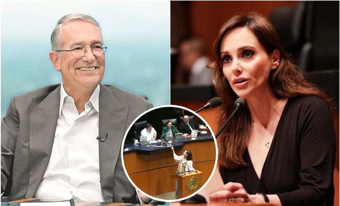 Salinas Pliego elogia a Lilly Téllez tras callar a Noroña. Foto: X