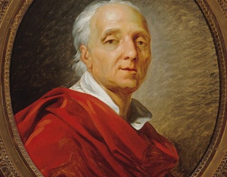 Jean-Simon Berthélémy — Retrato de Denis Diderot (1713-1784), escritor y filósofo — P2082 — Museo Carnavalet. Crédito: WikiCommons