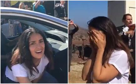 Mariachi sorprende a Salma Hayek en su cumpleaños