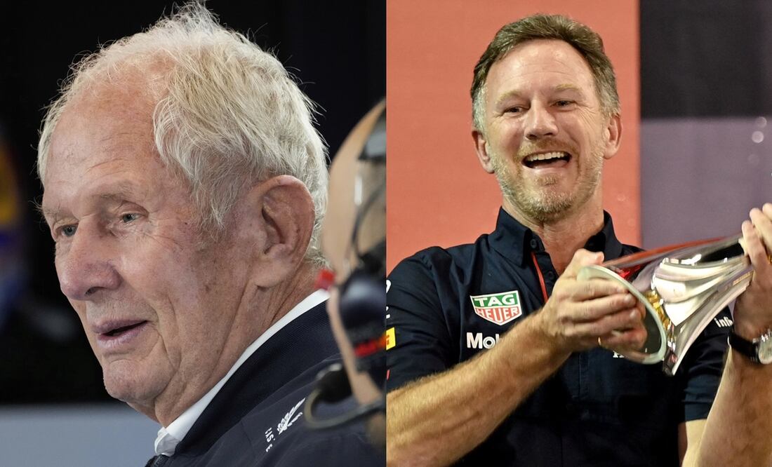 Helmut Marko se despide de Christian Horner / Foto: AP